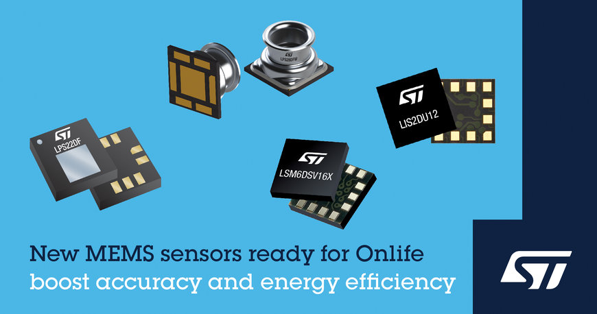 Advanced MEMS sensors from STMicroelectronics power-up the Onlife era